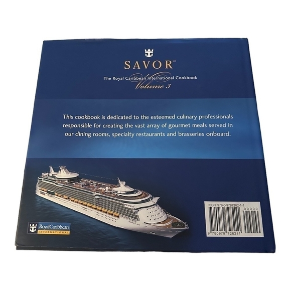 Signed Recipes Book Frank Weber Savor The Royal Caribbean International Cookbook - Picture 2 of 3